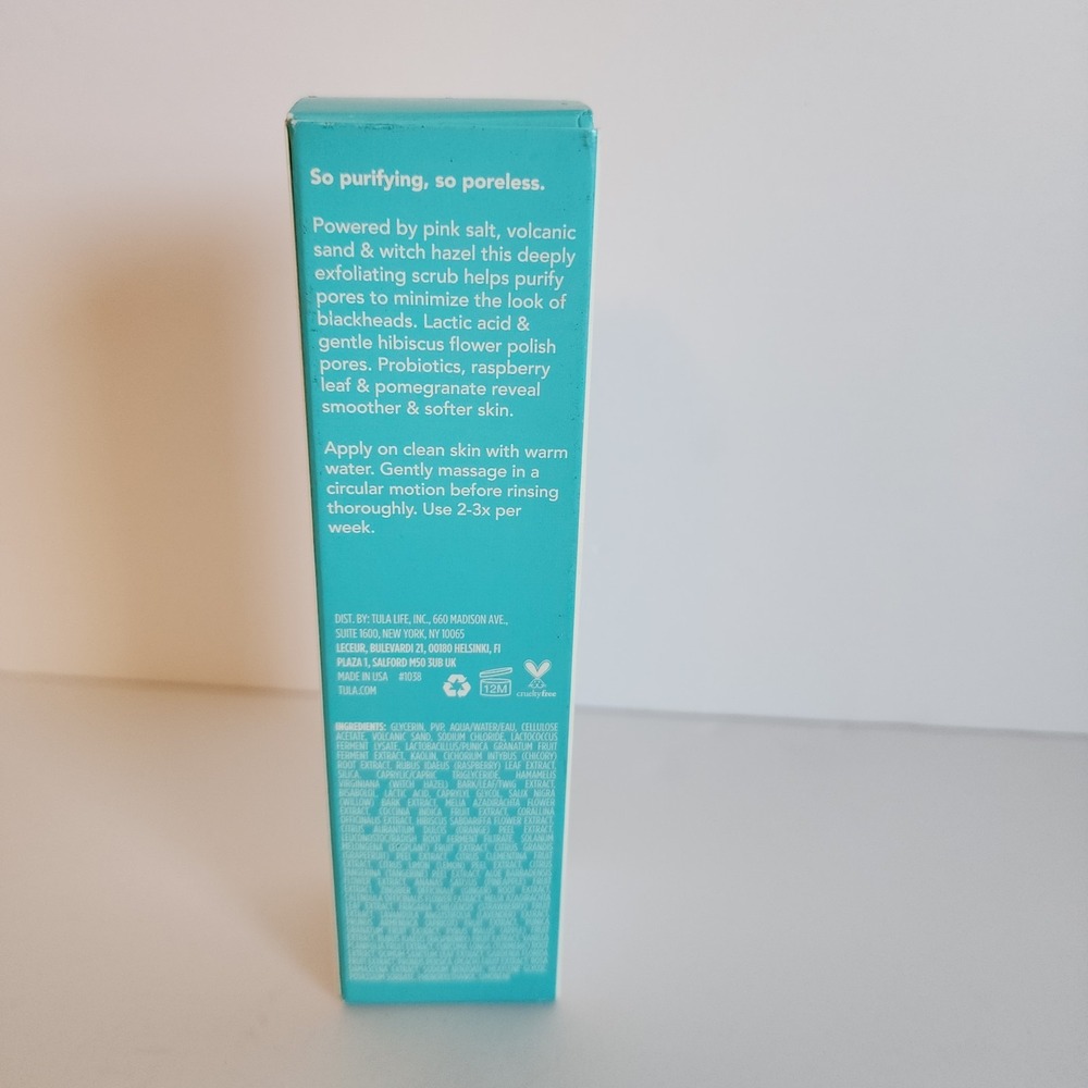 Tula Skincare so poreless deep exfoliating blackhead scrub - 2.89 oz -‎ NEW - Picture 3 of 4